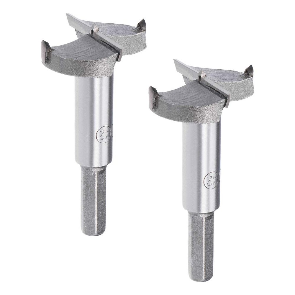 Sourcing Map 2-Piece 42 mm Forstner Drill Bit Set