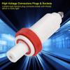 2 Pairs 4 mm Cross Banana Plugs and Sockets, 10 kV High-Voltage Connectors view 4