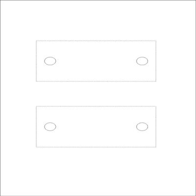 Blank Inserts for PC Labeling of Our Door Signs, Set of 10 (120 x 60 mm, 2B Crystal Clear)