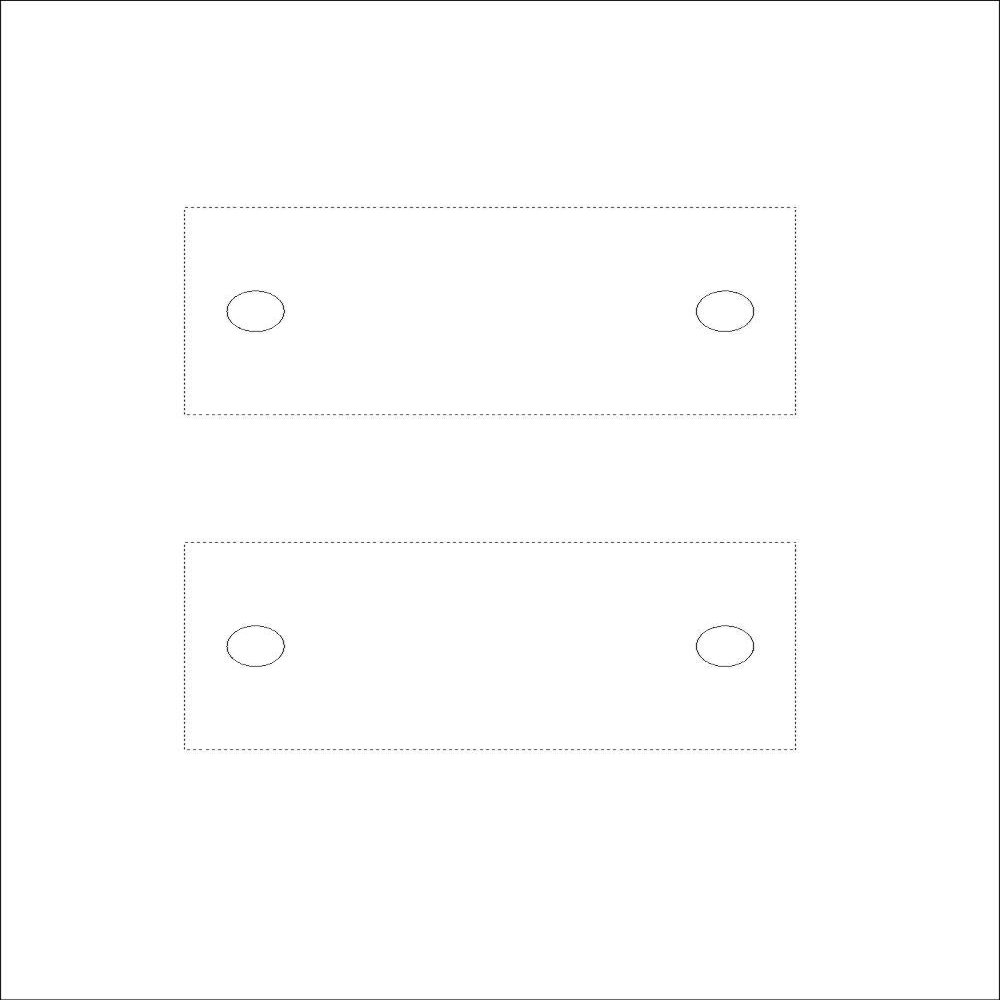 Blank Inserts for PC Labeling of Our Door Signs, Set of 10 (120 x 60 mm, 2B Crystal Clear)