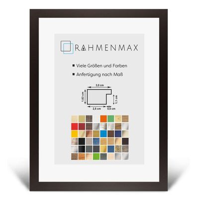Morena MDF Picture Frame 42 x 57 cm, Brown, with Acrylic Glass