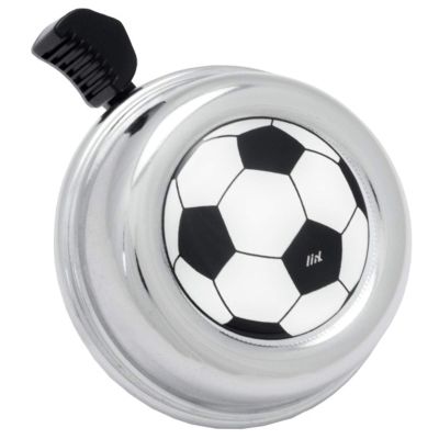 Liix Colour Bell Bicycle Bell, Soccer Ball Chrome, LiixBell