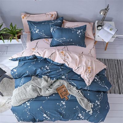 DOTBUY 4-Piece Microfiber Bedding Set, Branches Gray, 150 x 200 cm (1.2 m)