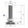 Schwaderer Adjustable Joint Leveling Feet SF 40, 40 mm, 4-Pack, M30 x 180 mm view 2