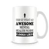 Behind The Glass Awesome Mental Health Nurse Mug, Ceramic, 300 ml view 1