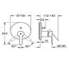 GROHE Lineare Shower and Bath Systems Single-Lever Bath Mixer for Rapido SmartBox, Chrome 24064001 view 3