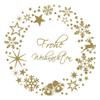 timalo Advent Wreath Window Decal, Christmas Wreath with Stars, Merry Christmas | Bright Yellow, 80 x 80 cm view 1
