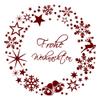 timalo Advent Wreath Window Decal, Christmas Wreath with Stars, Merry Christmas | Bright Yellow, 80 x 80 cm view 2