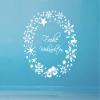 timalo Advent Wreath Window Decal, Christmas Wreath with Stars, Merry Christmas | Bright Yellow, 80 x 80 cm view 3