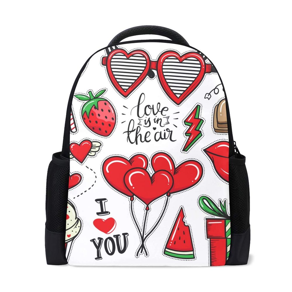 LIANCHENYI Valentine's Day Element Custom Casual Backpack, School Bag, Travel Backpack, Daypack