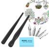 Fdit Cartoon Brush Calligraphy Pen Set, Anime Drawing Tool with 5 Interchangeable Nibs, 2 Pens and Eraser view 3