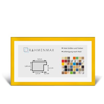 Morena MDF Picture Frame, 24 × 67 cm, Yellow, Acrylic Glass