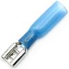 Blue Female Spade Connectors with Heat-Shrink Tubing, Partially Insulated, 6.3 mm, 1.5–2.5 mm, 100 Pieces view 2