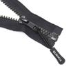 YaHoGa 2-Pack 68 cm #5 Plastic Separating Zippers, 5 mm, Black view 2