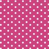 babrause Pink Polka Dot Cotton Poplin Fabric by the Meter, OEKO-TEX, 150 cm Wide, From 0.5 Meter view 1