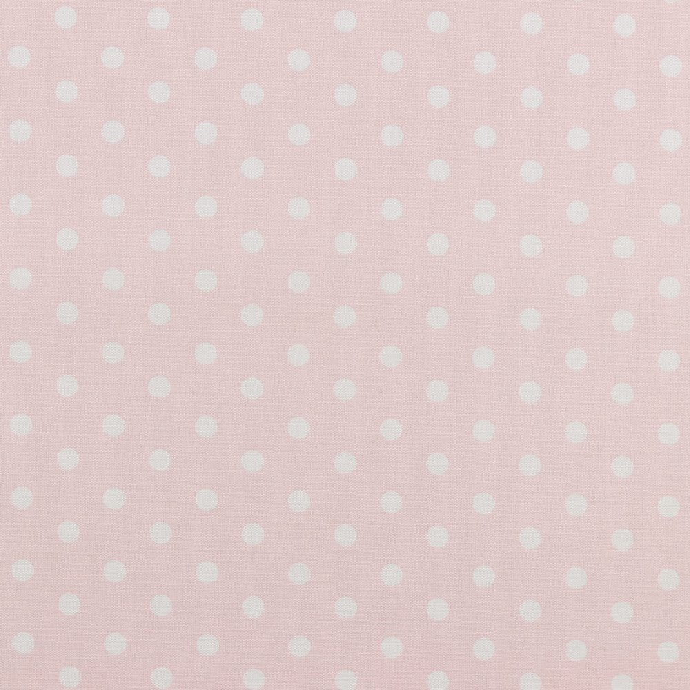 babrause Pink Polka Dot Cotton Poplin Fabric, 150 cm Wide, From 0.5 Meter