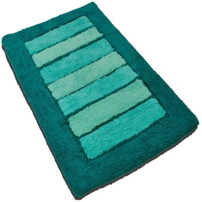Casatessile LINE TG Non-Slip Cotton Bath Rug, Green, 65 x 130 cm
