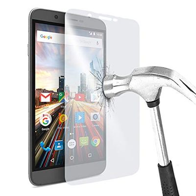 Karylax Flexible Glass Screen Protector, 9H, Ultra-Thin 0.2 mm, 100% Transparent, for Archos Sense 47 X (2-Pack)