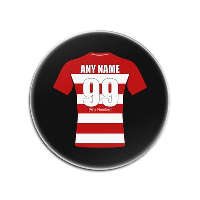 UniGift Gloucester Hardboard Coaster (Rugby Union Design, Color Options), Black, Round