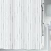 Spirella Alina Collection Textile Shower Curtain, 120 x 200 cm, 100% Polyester, Gray view 1