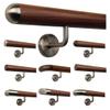 TIBU Ami Walnut Stair Handrail, Angled, with Stainless Steel Brackets, 430 cm view 1