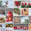 KEVKUS Christmas Oilcloth Tablecloth by the Meter K1032-1, Selectable Shape view 1