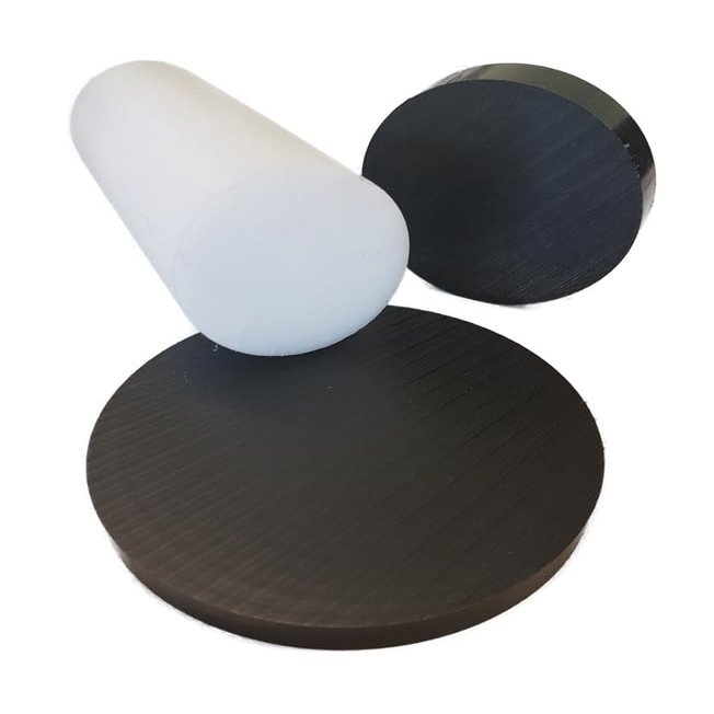 POM-C Plastic Discs, Natural (50 mm Diameter x 50 mm Length)