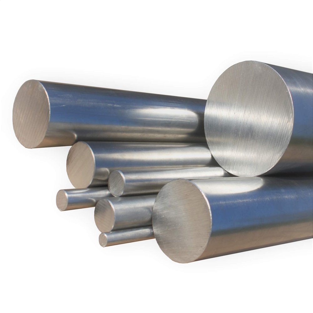 V2A Stainless Steel Solid Stock 1.4301, Bright, 1000 mm, 6–80 mm