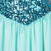 Colorfog Elegant Blue Snow Princess Dress for Women, 3XL view 4