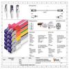 1aTTack.de 5-Pack 0.5 m CAT7 Ethernet Cables RJ45 10 Gigabit SFTP PIMF - Yellow view 2