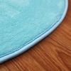 DOTBUY Round Indoor Rug, Coral Velvet Non-Slip Floor Mat, Coffee, 100 × 100 cm view 4