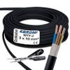 EBROM NYY-J 3x10 mm Underground Power Cable, Black, 53 m view 1