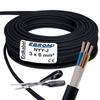 EBROM NYY-J 3 x 6 mm² Underground Cable, Black – 19 m view 1
