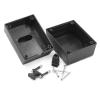 WITTKOWARE Plug Enclosure with Ventilation Slots, 82 x 64 x 55 mm, Black view 2