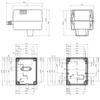 WITTKOWARE Plug Enclosure with Ventilation Slots, 82 x 64 x 55 mm, Black view 3
