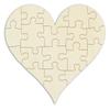 Wooden Heart Puzzle to Paint and Customize - 18 Pieces, 29 x 29 cm view 1
