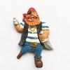 3D Norwegian Viking Pirate Refrigerator Magnet, 7 × 5 cm view 3