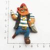 3D Norwegian Viking Pirate Refrigerator Magnet, 7 × 5 cm view 4