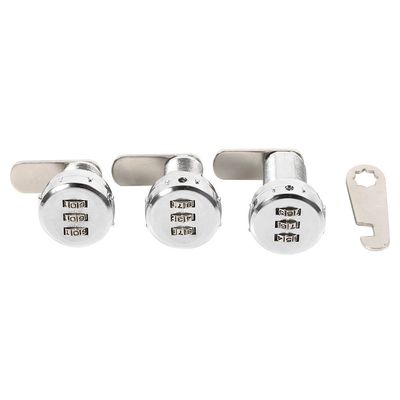 Delaman 3-Digit Combination Lock for Cabinet, Drawer, or Mailbox (Size: 2# for 12–16 mm)