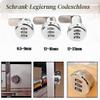 Delaman 3-Digit Combination Lock for Cabinet, Drawer, or Mailbox (Size: 2# for 12–16 mm) view 2