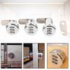 Delaman 3-Digit Combination Lock for Cabinet, Drawer, or Mailbox (Size: 2# for 12–16 mm) view 4