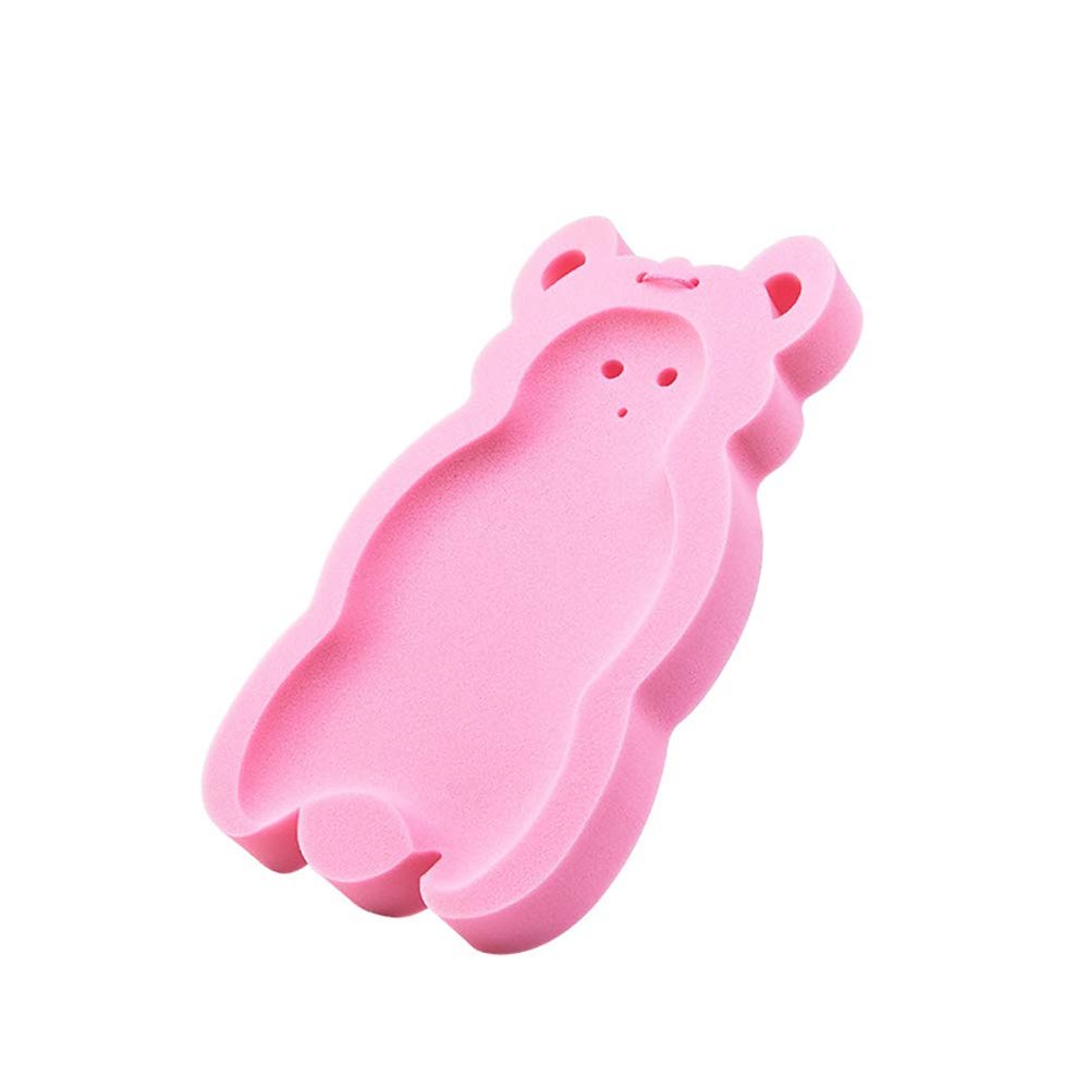 Naisicatar Comfortable Baby Bath Sponge Cushion, Antibacterial and Non-Slip Bath Mat (Pink), Nice Gift