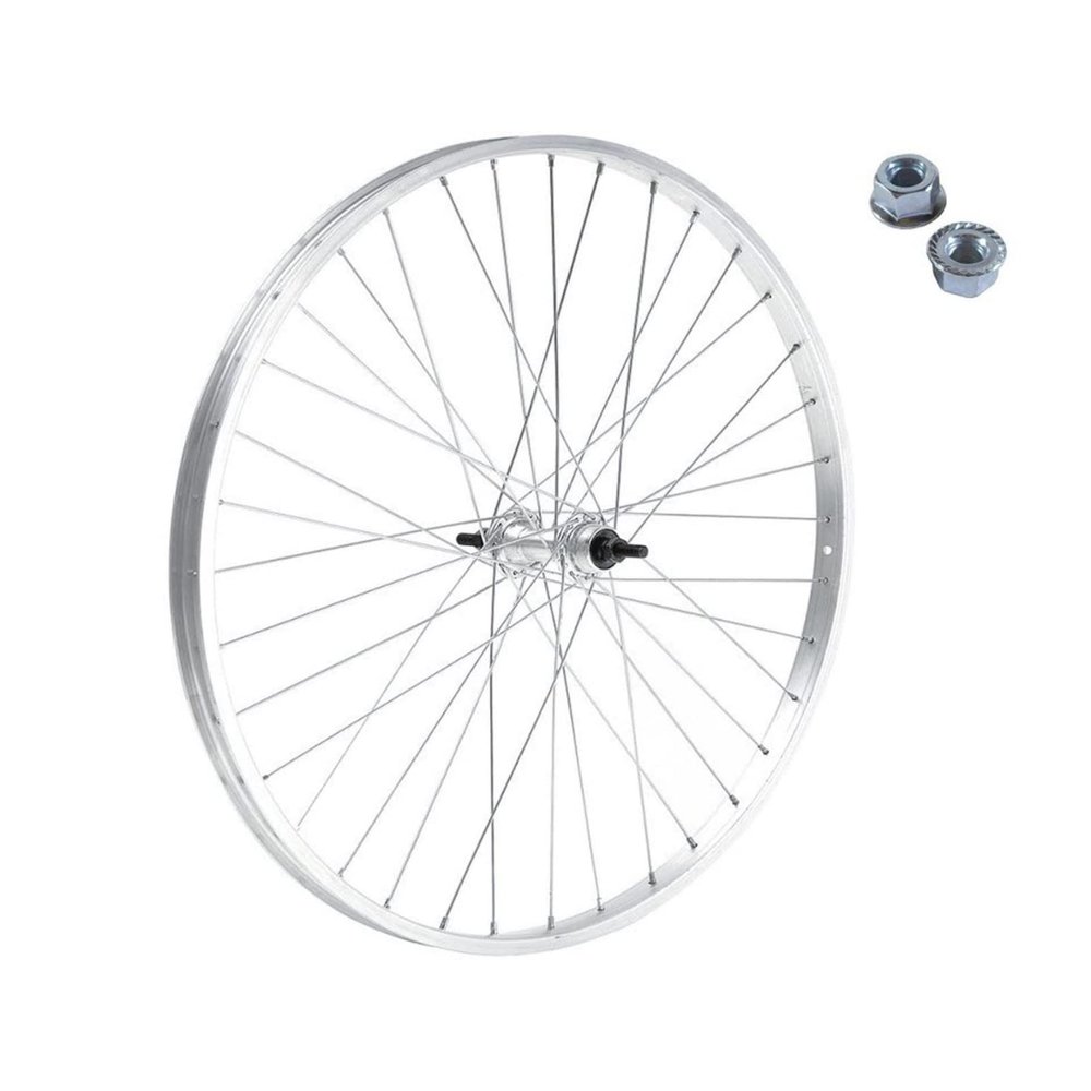 C2075AST 20 x 1.75 Front Wheel/Rim for Graziella MTB, Aluminum/Steel + Nuts
