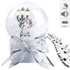 infactory Snow Globe with Singing Santa, Touch-Activated LED Lantern view 2