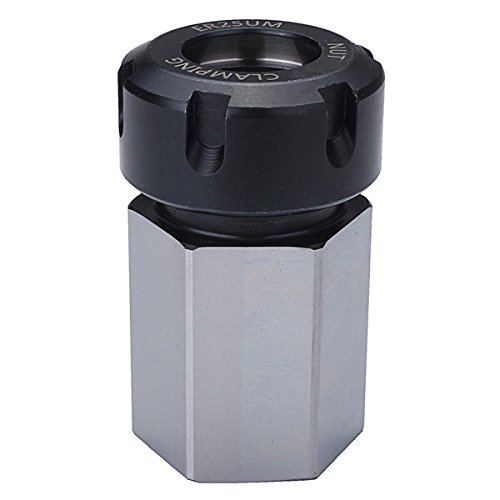 ChaRLes Hardened Steel Hex ER-25 Collet Chuck Block CNC Turning Tool Holder