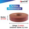 Mprofi MT Mahogany Iron-On Edge Band | 22 mm x 5 m | Melamine with Hot-Melt Adhesive view 2