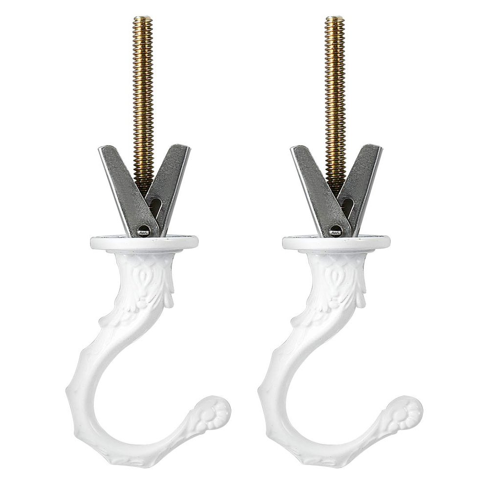 Sourcing Map Wall Hooks, White, 2-Pack