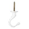 Sourcing Map Wall Hooks, White, 2-Pack view 2