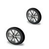 2-Pack Rubber Wheels 200 mm for Pallet Trucks, Ball Bearing, 20 mm Bore (200-20-50) view 1