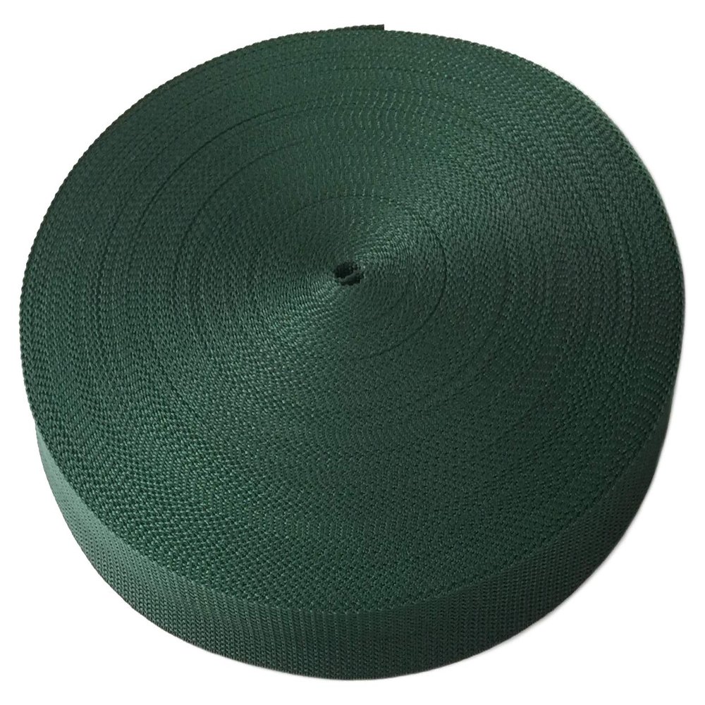 Schnoschi Polypropylene Webbing, 1 m Long, 50 mm, Dark Green